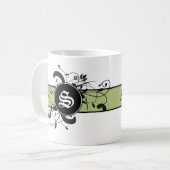 Gepersonaliseerde Fancy Vlaanderen Monogrammed Koffiemok (Voorkant links)