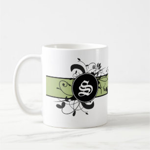 Gepersonaliseerde Fancy Vlaanderen Monogrammed Koffiemok
