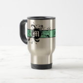 Gepersonaliseerde Fancy Vlaanderen Monogrammed Reisbeker (Voorkant links)