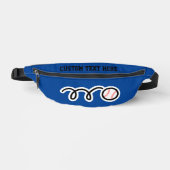 Gepersonaliseerde fanny pack tas met baseball prin (Voorkant)