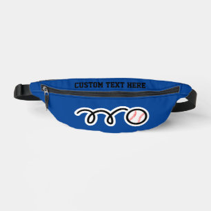 Gepersonaliseerde fanny pack tas met baseball prin