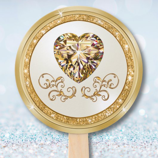 Gepersonaliseerde Fans voor Trouwen met Foto of Ve Handwaaier