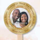 Gepersonaliseerde Fans voor Trouwen met Foto of Ve Handwaaier