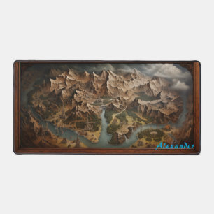 Gepersonaliseerde fantasie kaart Desk Mat