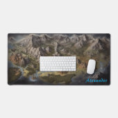 Gepersonaliseerde fantasie kaart Desk Mat (Keyboard & Muis)