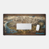 Gepersonaliseerde fantasie kaart Desk Mat (Keyboard & Muis)