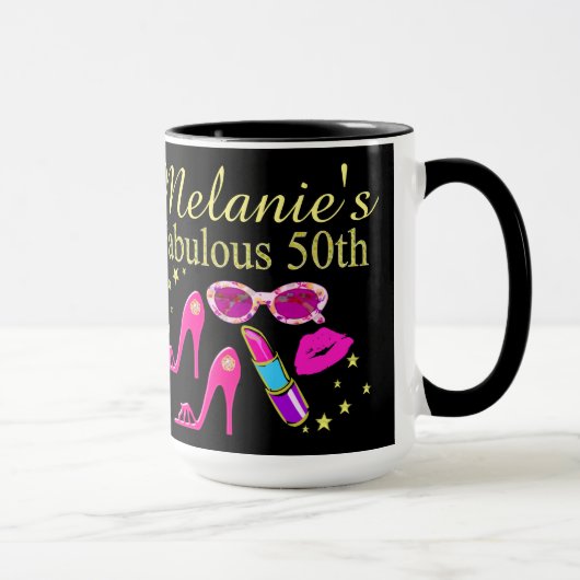 GEPERSONALISEERDE FANTASTISCHE 50E VERJAARDAG MOK (Rechts)