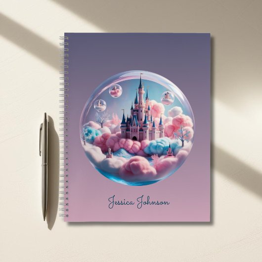 Gepersonaliseerde Fantasy Castle Notitieboek voor