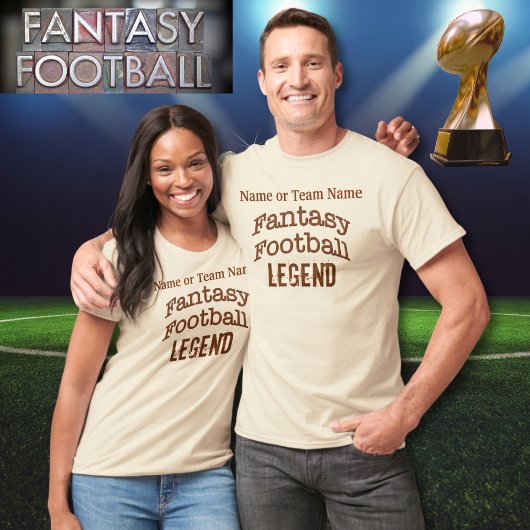 Gepersonaliseerde Fantasy Football T Shirten Funny T-shirt