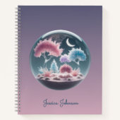 Gepersonaliseerde Fantasy Garden met sprankelende Notitieboek (Voorkant)