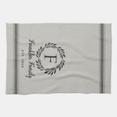Gepersonaliseerde Farmhouse Kitchen Dish Towel Theedoek (Horizontaal)