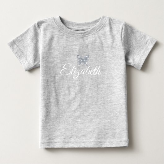 gepersonaliseerde faux diamant sparkle butterfly (Voorkant)