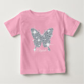 gepersonaliseerde faux diamant sparkle butterfly (Voorkant)