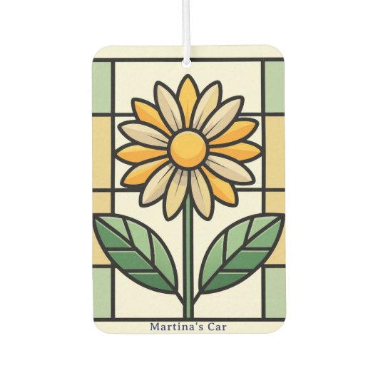 Gepersonaliseerde Faux Glas in lood Window Luchtverfrisser (Voorkant)