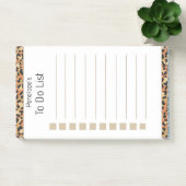 Gepersonaliseerde Faux Gold Glitter & Wit 4x6" Pos Post-it® Notes (Kantoor)