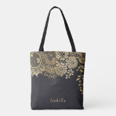 Gepersonaliseerde faux gouden loopmoeder van de br tote bag (Achterkant)