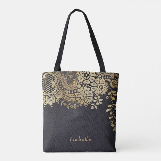 Gepersonaliseerde faux gouden loopmoeder van de br tote bag (Achterkant)