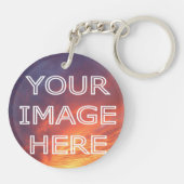 Gepersonaliseerde Faux Leather 3rd Jubileum Gift Sleutelhanger (Achterkant)