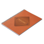 Gepersonaliseerde Faux Leather Brown Notitieboek (Linkerzijde)