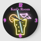 Gepersonaliseerde Faux Neon klok (Voorkant)