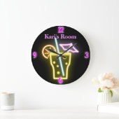 Gepersonaliseerde Faux Neon klok (Huis)