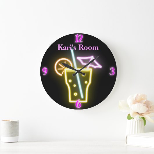 Gepersonaliseerde Faux Neon klok (Huis)