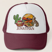 Gepersonaliseerde Faux Patches Howdy Western Cowbo Trucker Pet (Voorkant)