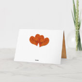 Gepersonaliseerde Faux Wooden 5e bruiloft Jubileum Kaart (Achterkant)