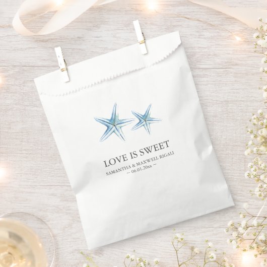 Gepersonaliseerde Favor Tassen voor Strand Bruilof Bedankzakje (Geknipt)