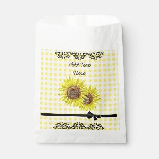 Gepersonaliseerde Favor Tassen Zonnebloem Theme Pa Bedankzakje (Voorkant)