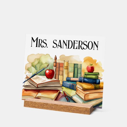 Gepersonaliseerde favoriete leraar acryl bord (Hoek)