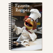 Gepersonaliseerde favoriete recepten notitieboek (Voorkant)