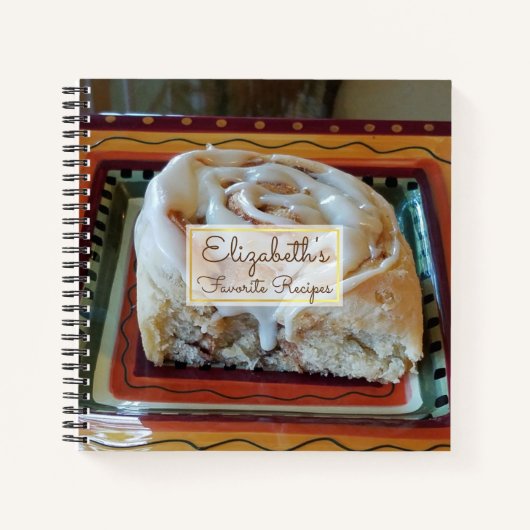 Gepersonaliseerde "favoriete recepten" (uw foto) notitieboek (Voorkant)