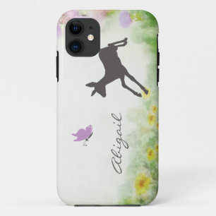 Gepersonaliseerde Fawn en Butterfly Deer iPhone Ca Case-Mate iPhone Case