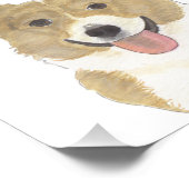 Gepersonaliseerde Fawn en White Corgi Art Foto Afdruk (Hoek)