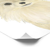 Gepersonaliseerde Fawn Tan Long Haired Chihuahua A Foto Afdruk (Hoek)