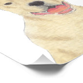 Gepersonaliseerde Fawn Tan Pitbull Staffy Dog Art Foto Afdruk (Hoek)