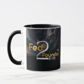 Gepersonaliseerde "Fed2Founder" Galaxy-Mok Mok (Links)