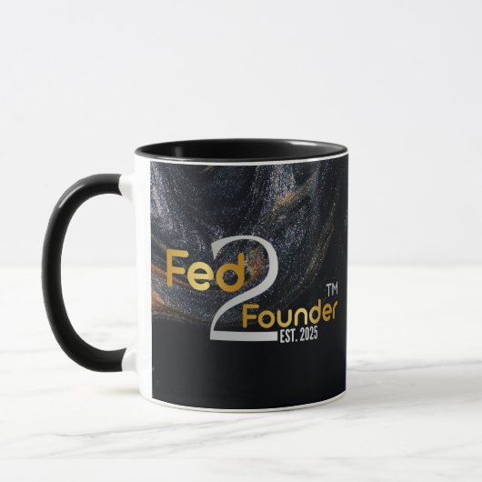 Gepersonaliseerde "Fed2Founder" Galaxy-Mok Mok (Links)