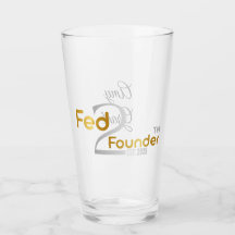 Gepersonaliseerde "Fed2Founder" Glass Cup