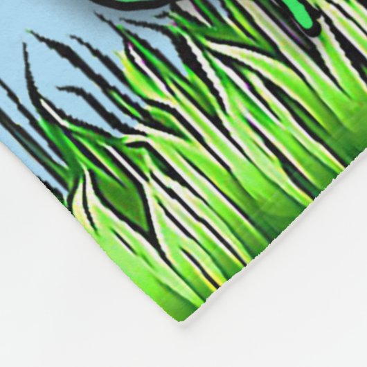 Gepersonaliseerde feeën, bloemen en vlinders fleece deken (Hoek)