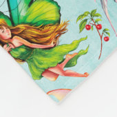 Gepersonaliseerde feeën fleece deken (Hoek)