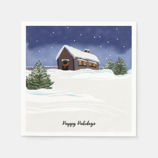 Gepersonaliseerde feestdag cocktail servetten