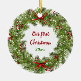 Gepersonaliseerde feestdag met kerstkeramiek Orna Keramisch Ornament