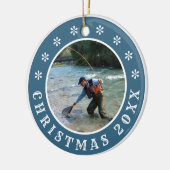 Gepersonaliseerde feestdagen keramisch ornament (Links)