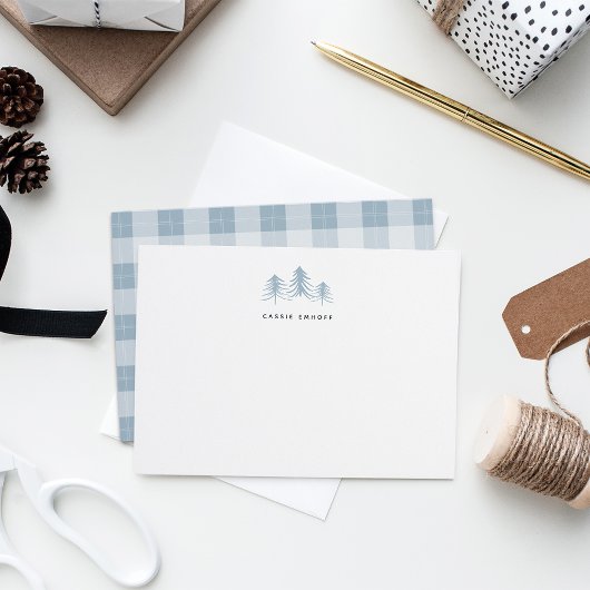 Gepersonaliseerde feestdagen met kettingbomen notitiekaartje