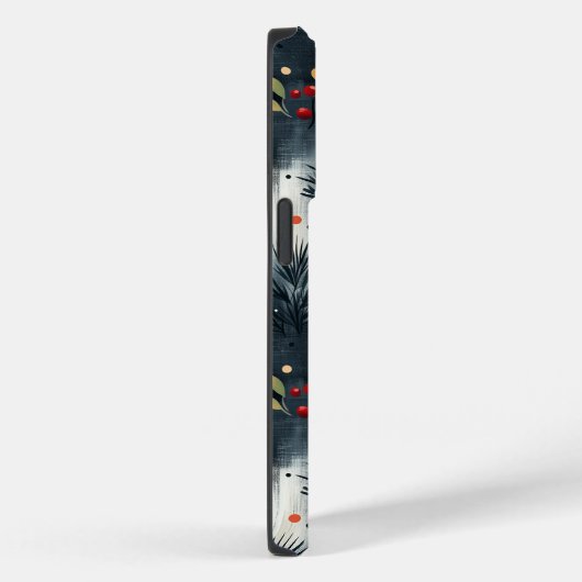 Gepersonaliseerde feestelijke bessen en sneeuwvlok Case-Mate iPhone case (Achterkant / Rechts)