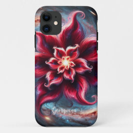 Gepersonaliseerde Feestelijke Bloemen Poinsettia G Case-Mate iPhone Case