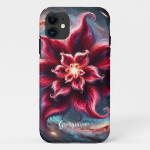 Gepersonaliseerde Feestelijke Bloemen Poinsettia G Case-Mate iPhone Case