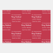 Gepersonaliseerde feestelijke feestelijke feesteli inpakpapier vel (Voorkant)